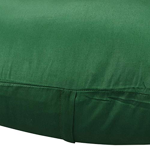 Thmyo 4-Pack 100% Cotton Comfortable Solid Decorative Throw Pillow Case Square Cushion Cover Sublimation Blank Pillow Covers DIY Throw Pillowcase for Sofa Couch(18x18 inch/ 45x45cm,Christmas Green)