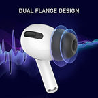 Delidigi 6 Pairs Ear Tips for AirPods Pro 2 and AirPods Pro, Silicone Earbuds Earplug Replacement Accessories Fit in The Charging Case S/M/L Size(Black)