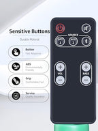 Replacement Remote Control Compatible for Polk Audio Video Soundbar Speaker System FR1 DSB1 D581 RE95201 E9520-1 Sound Bar Remote Controller
