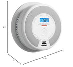 X-Sense 10-Year Battery Combination Smoke Carbon Monoxide Alarm Detector with Large LCD Display (Standalone Model)