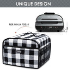 BAGSPRITE Dust Cover Compatible with Ninja Foodi Grill (Ninja FG551 Foodi Smart XL 6-in-1 Indoor Grill with Air Fry), Appliance Cover for Accessories