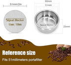 51mm Portafilter Basket Espresso Filter : 2 Cup Coffee Filter Basket Fits Breville and Most 51mm Portafilter - 304 Stainless Steel | Espresso Machine Accessories Bundle Including 51mm Puck Screen