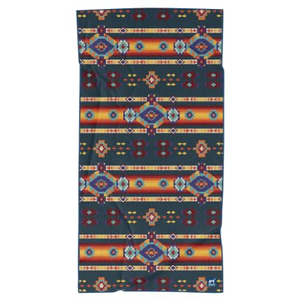 Sprints Athletic Running Towel, Full-Sized, Car Seat Cover - Performance Microfiber (Aztec Artisans & Chocolate Currency)