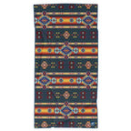 Sprints Athletic Running Towel, Full-Sized, Car Seat Cover - Performance Microfiber (Aztec Artisans & Chocolate Currency)