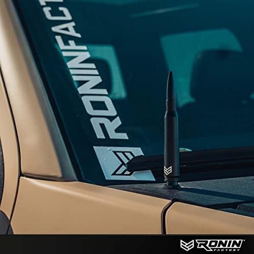 Ronin Factory 50 Cal Bullet Antenna - Ford F150 F250 F350 Super Duty Raptor Bronco Truck Accessory - RAM 1500 Short Antenna Replacement