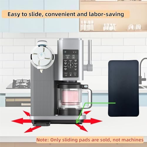Sliding Pad Compatible with Ninja Swirl by CREAMi Ice Cream and Soft Serve Maker,Easy to Slide the Ice Cream Maker on the Kitchen Countertopp, Accessories for Ninja swirl Creami NC701