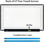 NT140WHM-N34 Fit NT140WHM-N51 B140XTN07.2 B140XTN07.3 LCD Screen Replacement for HP Chromebook 14 G6/G7 HD 1366 * 768p Non-Touch Display