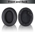 WH-1000XM4 Replacement Earpads Cushions, Protein Leather Ear Pads for Sony WH-1000XM4(WH1000XM4) Noise Canceling Headphones with High Density Memory Foam, Without Affecting Sensor (Black)