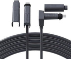 for Starlink Cable 150FT Replacement Cable for Starlink Standard Actuated Gen 2, Starlink Cable Gen 2/ V2 with End Caps Waterproof Gray (150FT/46M)
