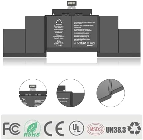 A1618 A1494 Battery Replacement for MacBook Pro A1398 Battery(Late 2013, Mid 2014, Mid 2015 Version), Apply to MacBook Pro 15 inch Retina Late 2013，Mid 2014 and Mid 2015