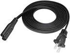 8.2ft 2 Prong Power Cord Replacement for HP Envy 6055 6052 6075 pro 6455 6458 6452 Printer AC Power Cord Cable