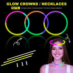 20 Pack Valentines Day Glow Heart Glasses Party Favor Supplies with 80 Glow Sticks & Connectors (for 20 Neon Glasses, 40 Bracelets or 13 Necklaces), Glow in Dark Accessories for Wedding Dance Camping