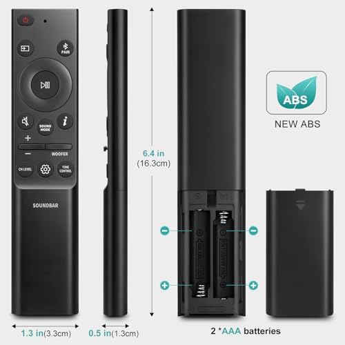 Sound-bar-Remote-for-Samsung Soundbar Speaker System, Replacement Surround Sound Remote Control for Samsung Audio Home Theater