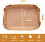 Ninja Air Fryer Liners Disposable, Ninja Dual Air Fryer Liners,150PCS Rectangle Air Fryer Accessories,Baking Parchment Paper Liners for Ninja DZ201 /401