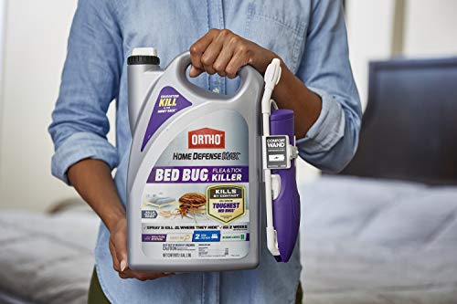Ortho Home Defense Max Bed Bug, Flea and Tick Killer with Comfort Wand, Bed Bug Killer Spray, 1 gal., Purple