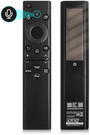BN59-01385A Solar Voice Remote for Samsung Smart Remote Replacement with Bluetooth Rechargeable Solar Cell Fit for Samsung TV Remote Control for Frame Neo LED Smart Ultra HD TV