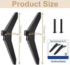 43 Inch TV Stand for LG TV Legs 43LJ5500 43UJ6300 43UJ635T 43UK6200 43UK6090 43UK6500 43UM6900 43UM7100 43UM7300 43UN7300 43UN7100 43UN6900 43UN6950 43UN6951 Replacement Legs for LG TV with Screws