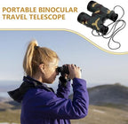 Telescope Compact Binocular Cruise Accessories Binoculars for Adults Hiking Binoculars Multi-Function Small Binocular Pocket Binoculars Tiny Binoculars Mini Handheld Binoculars