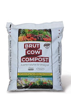 Brut Cow Compost - 12 Lb - Nutrient-Rich Fertilizer for Thriving Gardens - Safe, Pure, and Effective