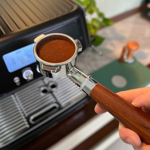 54mm Bottomless Portafilter, 3 Ears Espresso Portafilter, Compatible with 54mm Breville Sage Barista Espresso Machine, Puck Screen and Distribution Tool Included, Espresso Accessories Kit