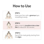 PESTLO Baby Collagen Glow Mask - Korean Peel Off Mask Skincare Infused with Reallagen/T3 Vegan Collagen, Aginon, Volufiline, for Elasticity, Firmness, Glow Skin, and Optional Overnight Use