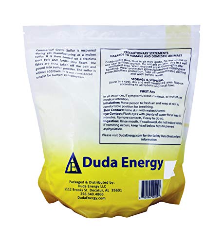 Duda Energy 5 lb Sulfur Powder Commercial Grade FERTILIZER