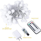 Minetom 33 Feet 100 Led Mini Globe String Lights, USB Fairy String Lights Plug in, 8 Modes with Remote, Decor for Indoor Outdoor Party Wedding Christmas Tree Garden, Warm and Multi