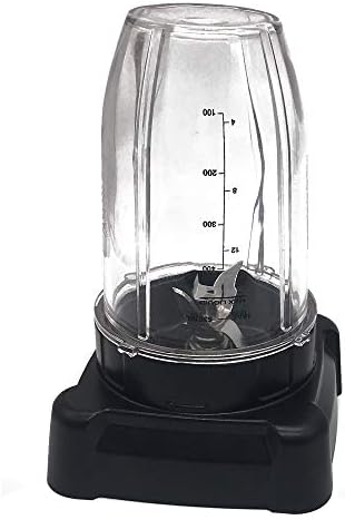 Replacement extractor blade with 18oz 24oz cup and spout lid for Ninja Professional 72oz Countertop Blender Ninja Professional 1000W Blender BL610 30/BL610 BRN 30/BL611C/CO610B/CO650B