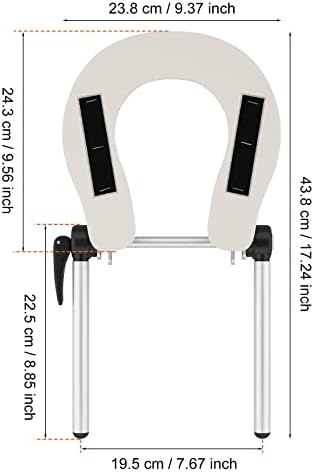 Noverlife Aluminum Universal Face Cradle for Massage Table, Lightweight Standard Massage Headrest Cradle, Professional Face Space Holder Face Cradle Replacement for Massage Bed Spa Beauty Therapy