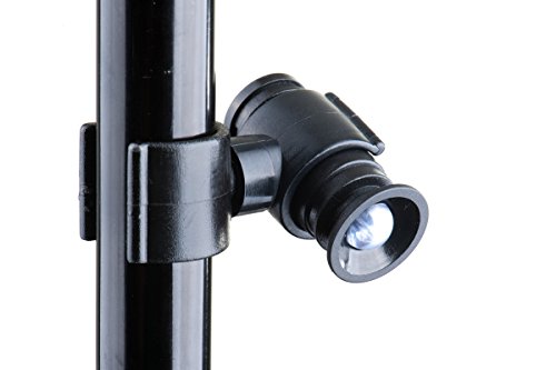 Ergoactives,LLC LightBaum- Adjustable LED Flashlight for Crutches, Canes, & Walkers, Helps Prevent Falls During Dark Hours, Perfect Illumination Allows Users to See at Night (Universal Tube Mount)