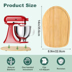 Food-Grade Bamboo Mixer Slider for KitchenAid 4.5-5 Qt Tilt Head Stand Mixer, Appliance Sliding Mat for Kitchenaid Artisan, Kitchen Countertop Storage Accessories Mixer Moving Tray Attachments