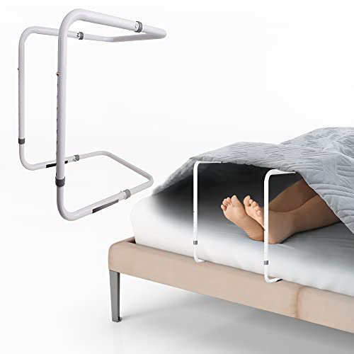 JJ CARE Blanket Lifters for Feet - Steel and Aluminum Blanket Lifter for Foot of Bed - Adjustable Blanket Lifter 20 to 28 inches for Elderly, Foot Cramping, Surgery Recovery, and Arthritis