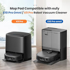 8 Pack Mop Pads Compatible with eufy X10 Pro Omni / X9 Pro Robot Vacuum Cleaner, Spin Cleaning Pads Replacement Accessories Set