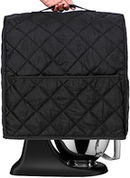 Stand Mixer Cover for KitchenAid 3.5-Qt Artisan Mini/Plus, KSM3311, KSM3316 & All KSM3300 Series Tilt-Head Stand Mixer, 3.5 Quart Dust Cover with Pockets for Accessories. (BLACK)