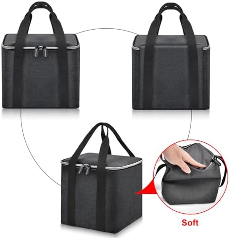 Portable Blender Storage Bag Compatible with Ninja Fit Compact Personal Blender, Cordless Blenders Carrying Holder Case with Handle for Smoothie Maker Accessories (Box Only) - Dark Grey
