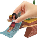 Mattel Disney Moana 2 Toys, Moana’s Adventure Canoe Playset with Floating Canoe, Moana Small Doll, 1 Character Friend, 6 Play Areas & 10 Accessories