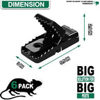 Large Rat Traps, Excellent Traps for Gophers, Mouse Traps Indoor Outdoor, Snap Traps That Work, Quick Effective Sanitary Safe, Snap Trap for Trapping Against Mouse, Chipmunk