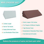 Bed Rails Foam Wedge for Elderly Adults Bed Rail Padding Railings Seniors Assist Side Rails Safety Guard Hospital Medical Bumpers Cushion Covers Pads for Disabled 7" X 11.2" X 34"