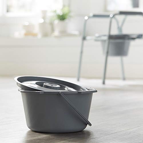McKesson Commode Replacement Bucket with Handle and Lid, 7.5 qt, 1 Count
