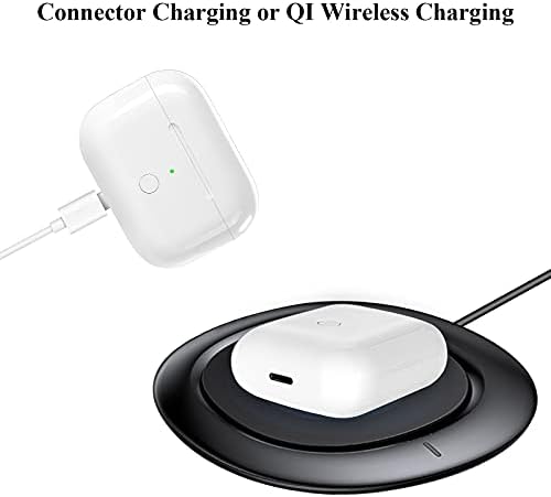 Compatible for AirPods Pro Charging Case Replacement, Compatible for Wireless AirPods Pro Charger Case with Bluetooth Pairing Sync Button,660 mAh Internal Large Battery