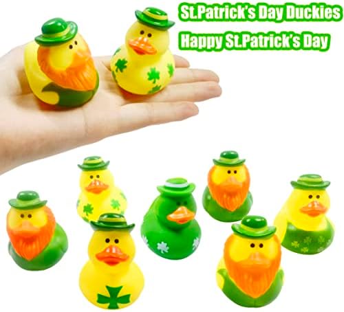 27 PCS St. Patrick's Day Rubber Ducks,Baby Showers Accessories,Mini 2.16" Duckies Bath Toys for Kids St. Patrick's Day Party Favors,Gift Exchange (St. Patrick's)
