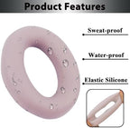 Adhiper 3Sets Silicone Sweat Case Cover for Sony WH-1000XM4 WH-1000XM3 Headphones, XM4 Covers Accessories with Washable Silicone Ear Pads Covers & Headband Cover & Ear Cups Covers - Smoky Pink