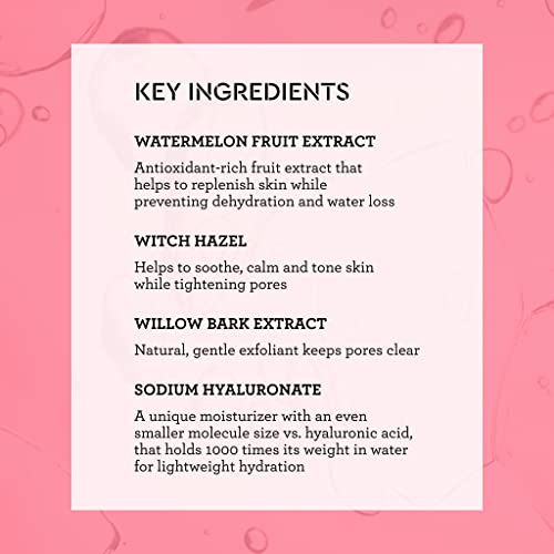 Bliss What a Melon Replenishing Watermelon Hyaluronic Acid Toner - 7 Fl Oz - Witch Hazel & Willow Bark - Hydrates, Refreshes and Energizes Tired Skin - Clean - Vegan & Cruelty-Free