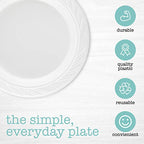 PLASTICPRO 800 Count Disposable 6 Inch White Plastic Dessert Plates