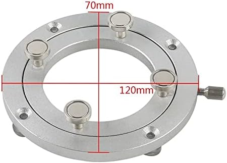 Microscope Accessories Kit 360 Degree Rotating Moving Platform Microscope, Clamp Plate Jig Working Table Microscope Slides