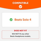 WC PadZ Solo 4 - Upgraded Replacement Earpads for Beats Solo 4 by Wicked Cushions | Enhanced Comfort & Sound Isolation | Cloud Pink