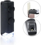 Microscope Accessories Kit 60x-100x LED Lighted Pocket Microscope Optical Glass Lens Microscope Slides (Magnification : 100X)