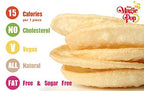Kim's Magic Pop Freshly Popped Rice Cakes | Keto, Vegan | Whole Wheat Flavor | 6 Bags | 15 Cakes per Bag | Low Carb, Sugar Free, Fat Free, Natural, Multigrain Korean Snack | Easy Bread, Chip, Cracker Replacement