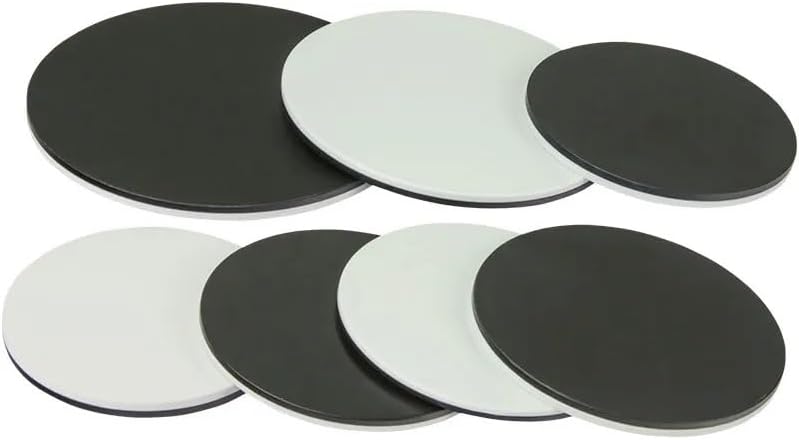 Microscope Accessories Kit Stereo Microscope Base Black Working Board Bottom Working Loading Stage Round Plastic Diameter 60mm 75mm 95mm Microscope Slides (Color : 100mm)