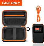 Hard Case Compatible with SIMO Solis 5G WiFi Mobile Hotspot, Travel Router for Hotel WiFi Storage Holder Bag with Mesh Pocket for Charger USB Cable and Accessories (Box Only) - Black